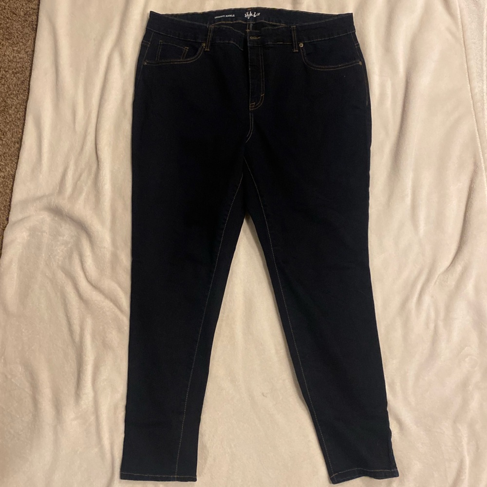 Style & Co. Women's Navy Skinny Jeans
